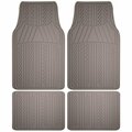 Unique Accessories 78912 Gray Rubber Floor Mat, 4PK 202399